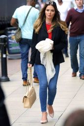 Helen Flanagan Street Style - Out in Manchester - June 2014