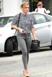 Hilary Duff in Jeans at MAC Cosmetics in West Hollywood - July 2014