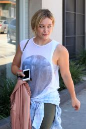Hilary Duff Leaving the Gym in West Hollywood - July 2014
