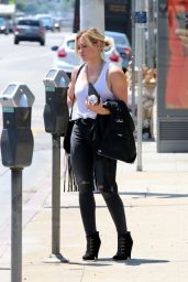 Hilary Duff Street Style - Out in West Hollywood, July 2014