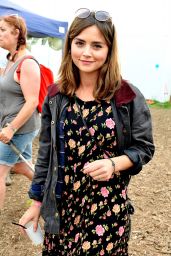 Jenna Louise Coleman - Glastonbury Festival in Glastonbury, England - June 2014