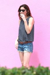 Jennifer Carpenter in Denim Shorts - Out in Hollywood - June 2014