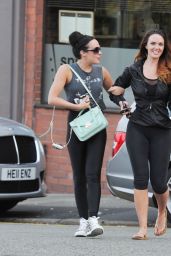 Jennifer Metcalfe & Stephanie Davis in Spandex - Out in Liverpool - July 2014