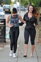 Jennifer Metcalfe & Stephanie Davis in Spandex - Out in Liverpool - July 2014