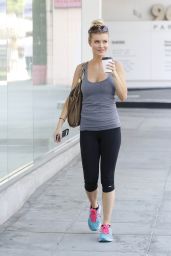 Joanna Krupa in Leggings - After a Workout in Beverly Hills - July 2014
