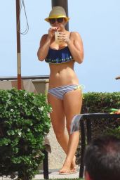 Kaley Cuoco Bikini Candids - at a Pool in Mexico, July 2014