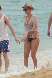 Kaley Cuoco on the Beach in Cabo - July 2014