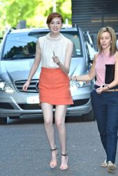 Karen Gillan Shows Off Her Legs - Leaving ITV Studios in London - July 2014