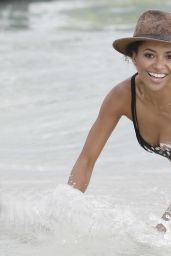 Kat Graham in a Bikini at a Beach in Jamaica - July 2014