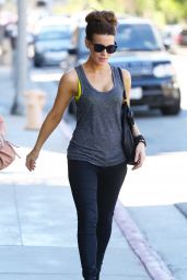 Kate Beckinsale in Black Skinny Jeans - Out in NYC, July 2014