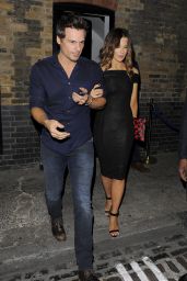Kate Beckinsale Night Out Style – at The Chiltern Firehouse in London – July 2014