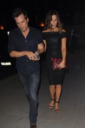 Kate Beckinsale Night Out Style – at The Chiltern Firehouse in London – July 2014