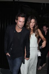Kate Beckinsale Night Out Style - Chiltern Firehouse in London - July 2014