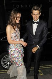Keira Knightley Night Out Style - Groucho Club in London - July 2014