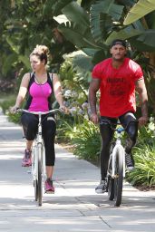 Kelly Brook Goes for a Bike Ride in West Hollywood - July 2014