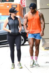 Kelly Brook in Tights at a Gym in Santa Monica - July 2014