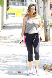 Kelly Brook in Tights Heads to the Gym in West Hollywood - July 2014