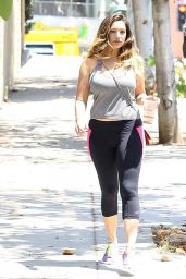 Kelly Brook in Tights Heads to the Gym in West Hollywood - July 2014