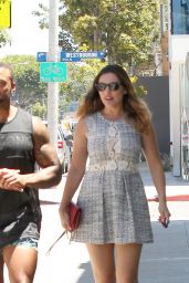 Kelly Brook With Boyfriend Running Errands in Los Angeles - July 2014