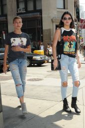 Kendall Jenner in Ripped Jeans – Out in New York City - July 2014