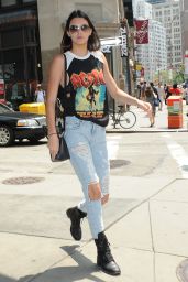 Kendall Jenner in Ripped Jeans – Out in New York City - July 2014