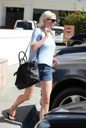 Kirsten Dunst in Shorts - Out in LA, July 2014