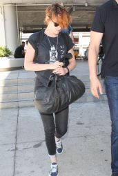 Kristen Stewart at LAX Airport - Leaving for Tokyo - July 2014