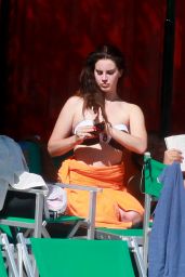 Lana Del Rey Bikini Candids - on Vacation in Italy - July 2014