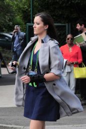 Laura Robson Arriving at Wimbledon in London - June 2014
