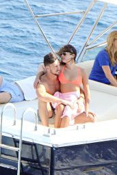 Lea Michele in a Bikini on a Boat in Italy - July 2014