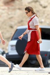 Lea Michele in a Waitress Outfit - 