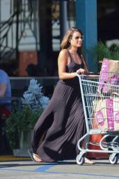 Lea Michele Street Style - Shopping at Whole Foods in Los Angeles - June 2014