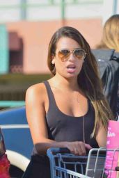 Lea Michele Street Style - Shopping at Whole Foods in Los Angeles - June 2014