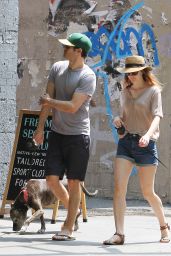 Leighton Meester Walking Her Dog in New York City - July 2014