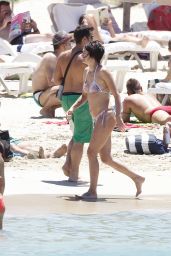 Lena Headey in a Bikini at a Beach in Ibiza - July 2014