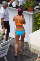 Lily Allen Bikini Candids - at a Hotel Pool in New York City, July 2014