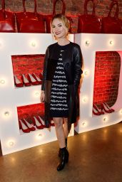 Lily James at Virgin Atlantic’s New Vivienne Westwood Punk Chic Uniform Collection in London