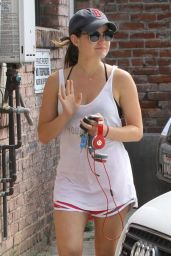 Lucy Hale Leaving the Gym in West Hollywood - July 2014