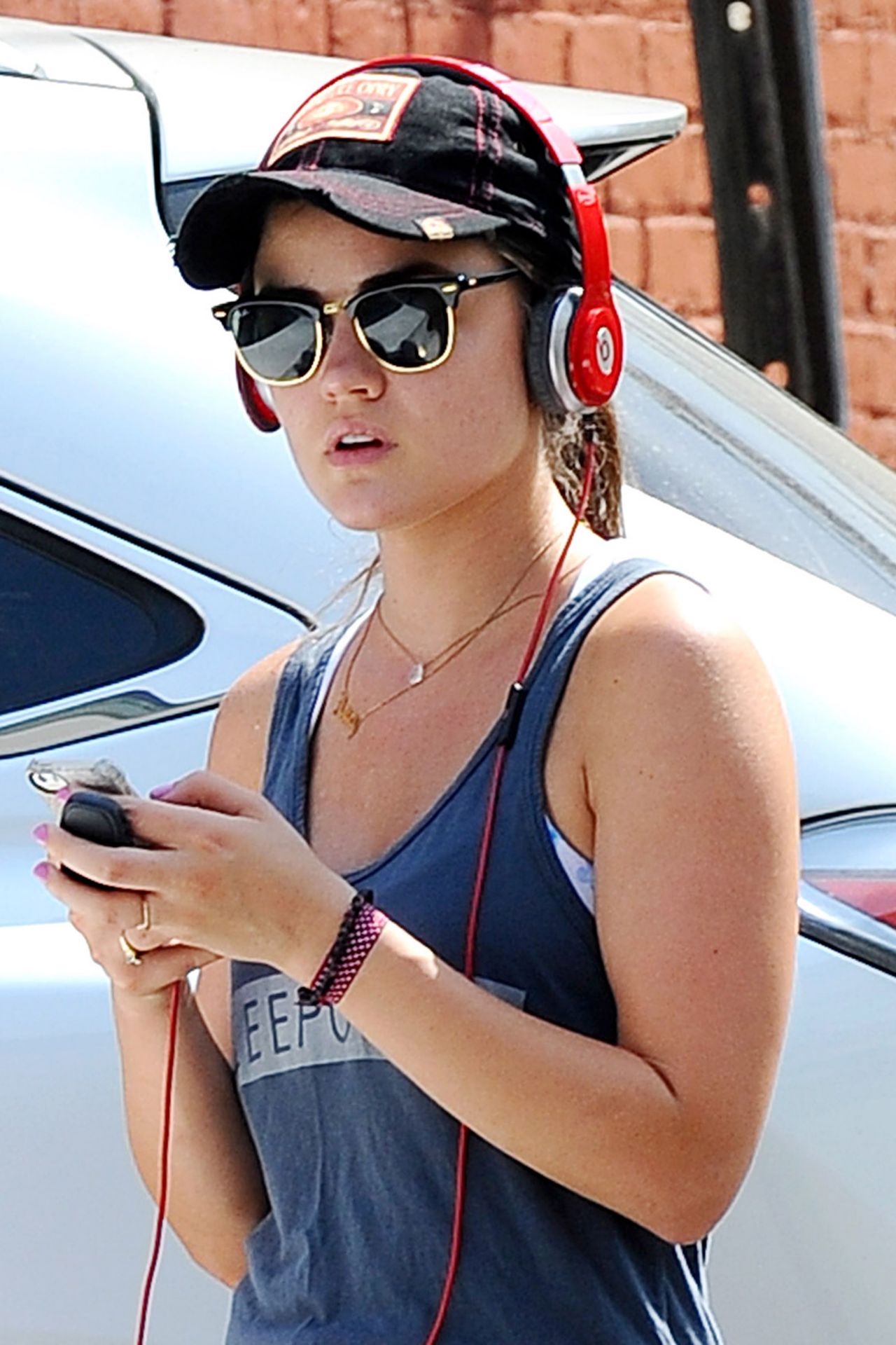 Lucy Hale Sport Style - Out in Beverly Hills, July 2014 