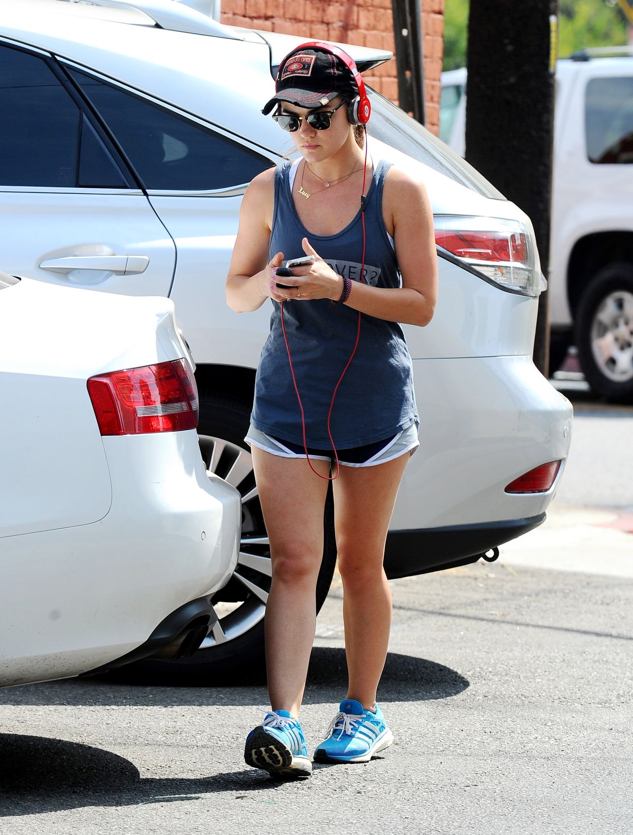 Lucy Hale Sport Style - Out in Beverly Hills, July 2014 