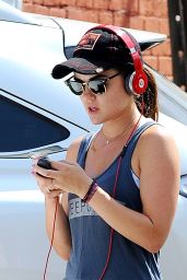 Lucy Hale Sport Style - Out in Beverly Hills, July 2014