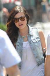Lucy Hale Street Style - Out in New York - July 2014