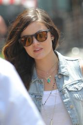 Lucy Hale Street Style - Out in New York - July 2014