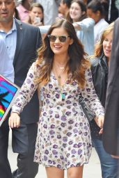 Lucy Hale Street Style - Out in NYC - June 2014