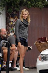 Maggie Grace in Shorts - Out in Venice Beach - July 2014