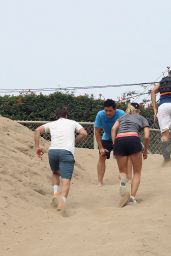 Maria Sharapova - Hard Core Sand Dune Working Out in California - July 2014