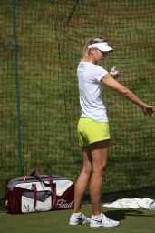 Maria Sharapova - Practice on the Middle Sunday – Wimbledon Tennis Championships 2014
