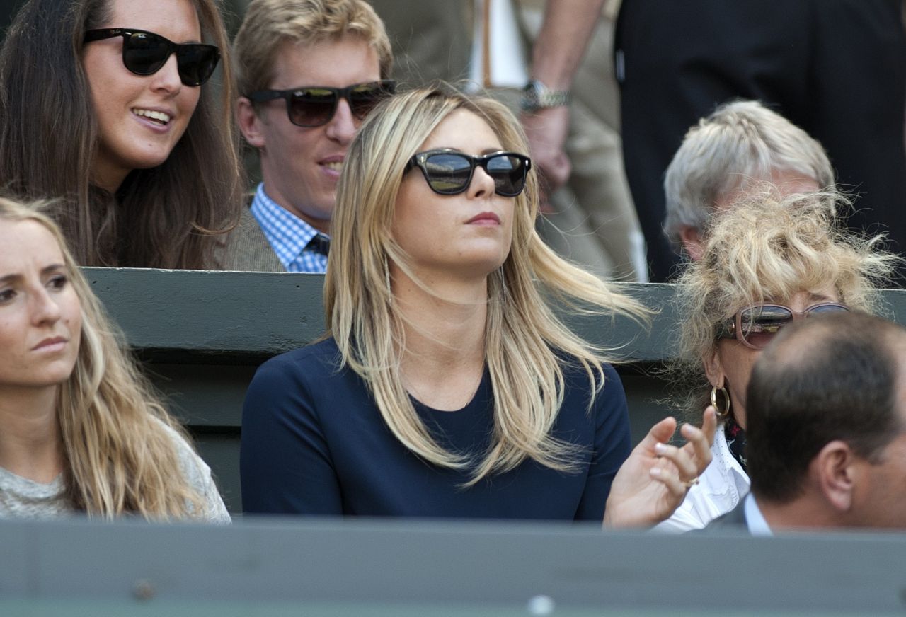 Maria Sharapova Watching Her Boyfriend Grigor Dimitrov in His Semi ...