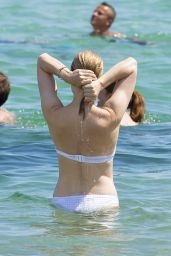 Melissa George in a Bikini at a Beach in St Tropez - July 2014