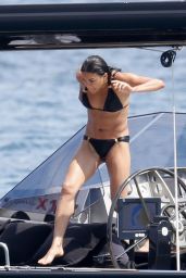 Michelle Rodriguez Bikini Candids - on the Boat in Sardinia - June 2014